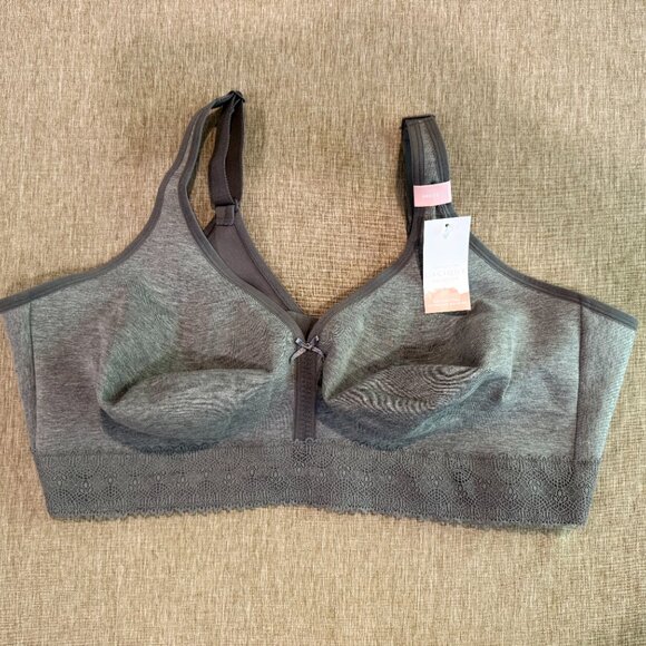 NWT 48 DDD Cacique/Lane Bryant Unlined Full Coverage No-Wire Bra - Grey - Picture 4 of 4